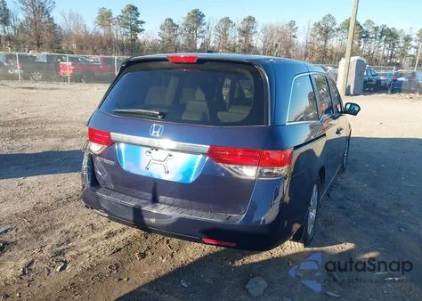 2015 Honda Odyssey Ex-L из США, поврежденный, VIN 5FNRL5H65FB003152